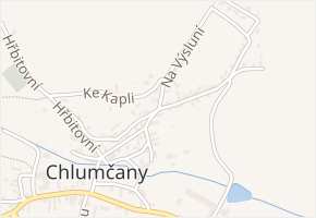 Na Vyšehradě v obci Chlumčany - mapa ulice