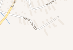Nové Sídliště v obci Chlumčany - mapa ulice