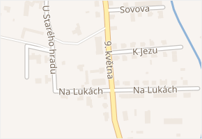 9. května v obci Chlumec nad Cidlinou - mapa ulice