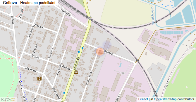 Gollova - mapa podnikání
