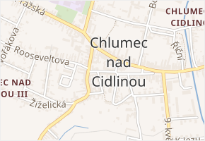 Husova v obci Chlumec nad Cidlinou - mapa ulice