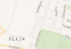 Lauterbachova v obci Chlumec nad Cidlinou - mapa ulice
