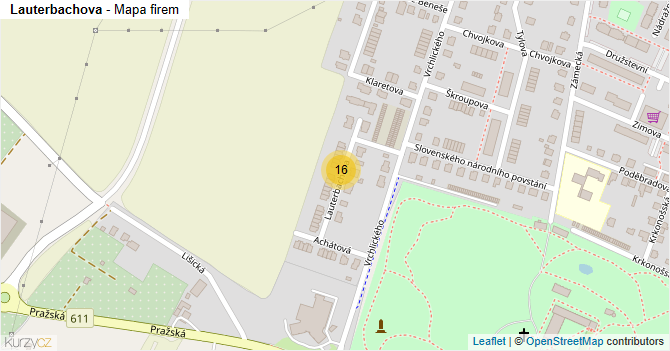 Lauterbachova - mapa firem