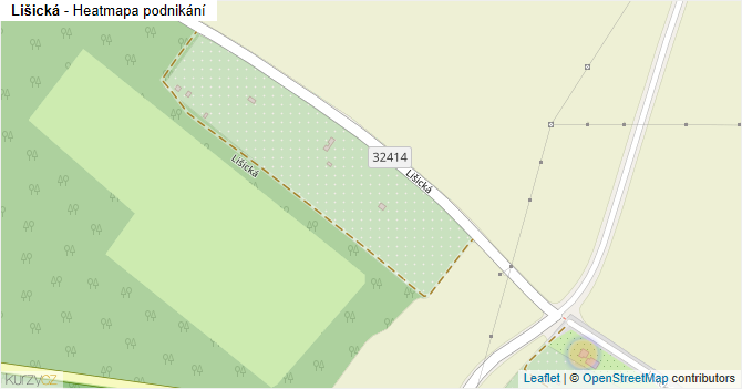 Lišická - mapa podnikání