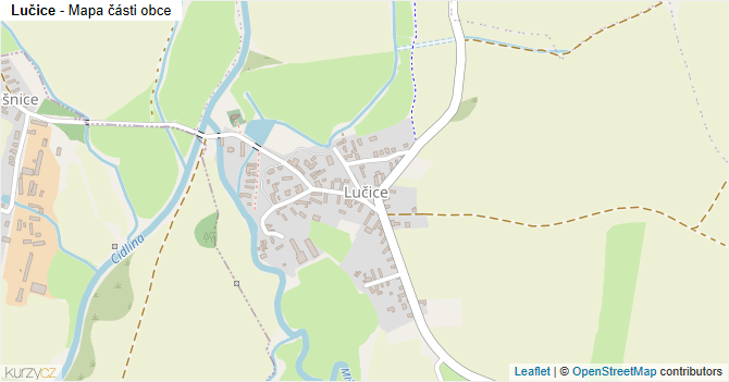 Lučice - mapa části obce