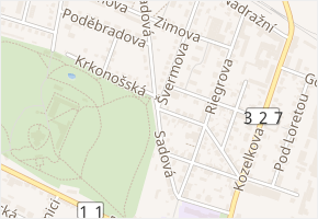Máchova v obci Chlumec nad Cidlinou - mapa ulice