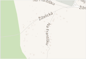 Na Františku v obci Chlumec nad Cidlinou - mapa ulice