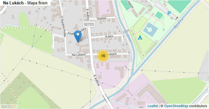 Na Lukách - mapa firem