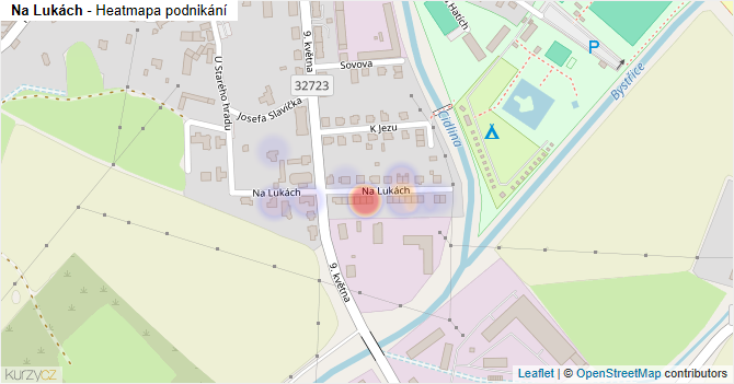 Na Lukách - mapa podnikání