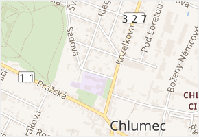 Smetanova v obci Chlumec nad Cidlinou - mapa ulice