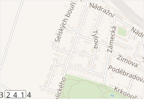 Vrchlického v obci Chlumec nad Cidlinou - mapa ulice