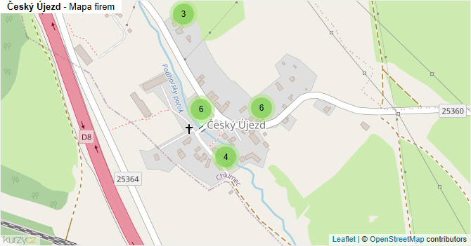 Český Újezd - mapa firem