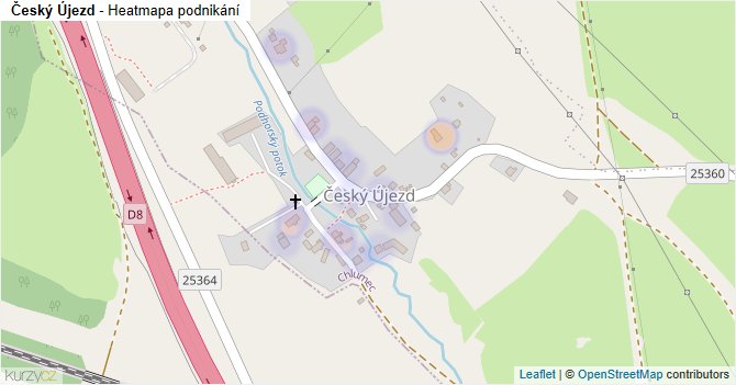 Český Újezd - mapa podnikání