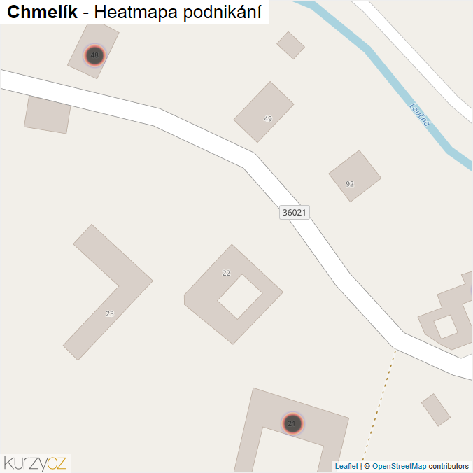 Mapa Chmelík - Firmy v obci.