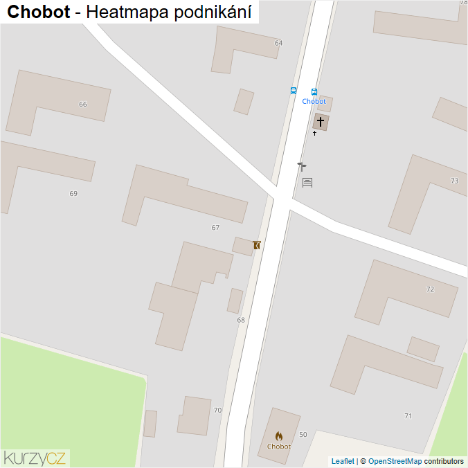 Mapa Chobot - Firmy v obci.