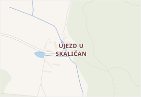 Újezd u Skaličan v obci Chobot - mapa části obce