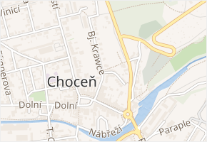 Bj. Krawce v obci Choceň - mapa ulice
