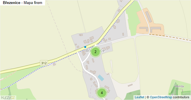 Březenice - mapa firem