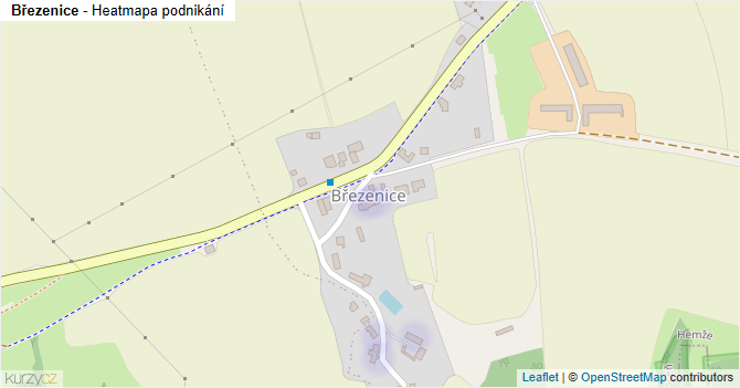Březenice - mapa podnikání