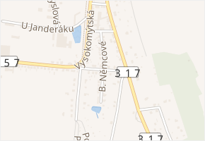 Dukelská v obci Choceň - mapa ulice