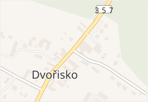 Dvořisko v obci Choceň - mapa části obce