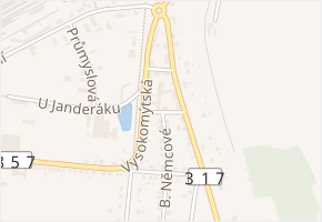 Francouzská v obci Choceň - mapa ulice