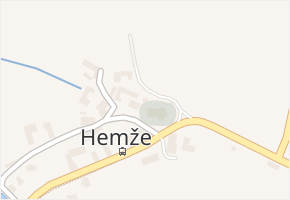 Hemže v obci Choceň - mapa části obce