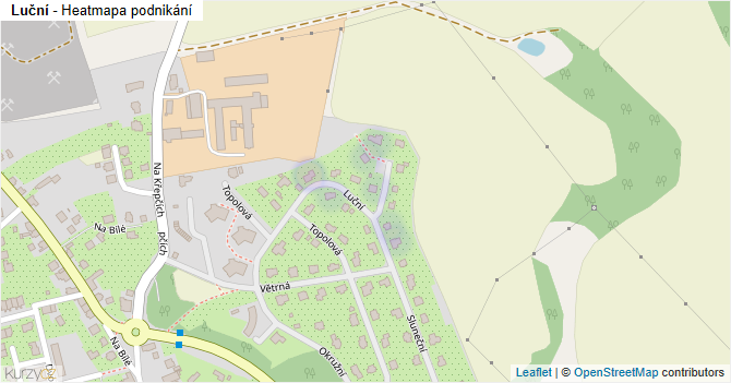 Luční - mapa podnikání