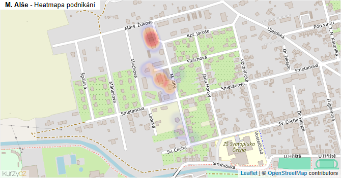 M. Alše - mapa podnikání