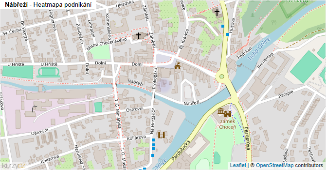 Nábřeží - mapa podnikání