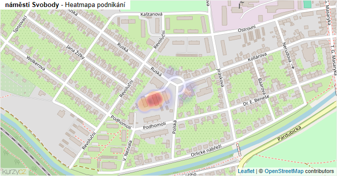 náměstí Svobody - mapa podnikání