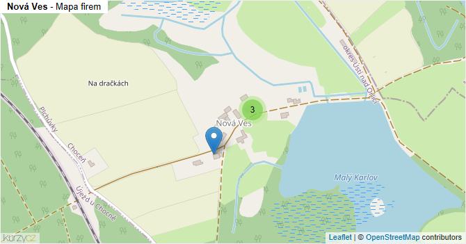 Nová Ves - mapa firem