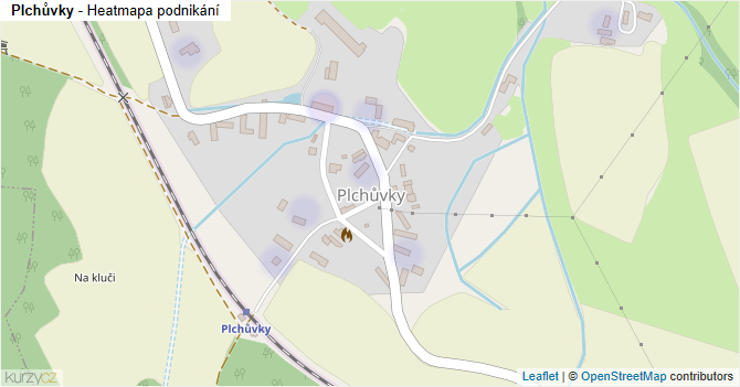 Plchůvky - mapa podnikání