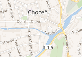 Prokopská v obci Choceň - mapa ulice