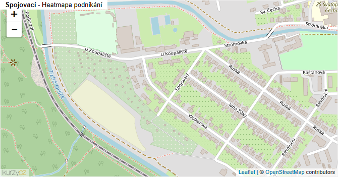 Spojovací - mapa podnikání