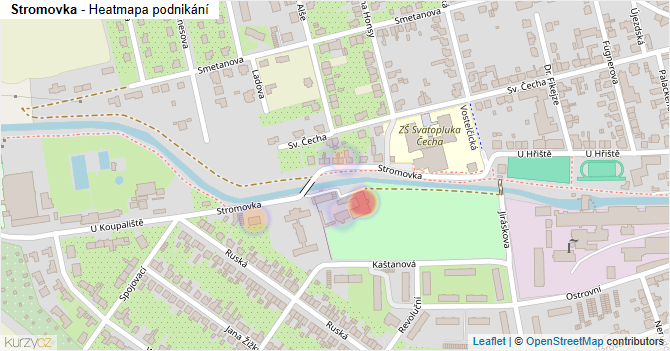 Stromovka - mapa podnikání