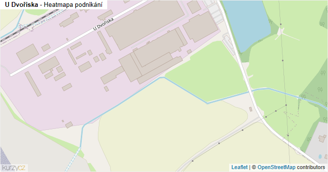 U Dvořiska - mapa podnikání