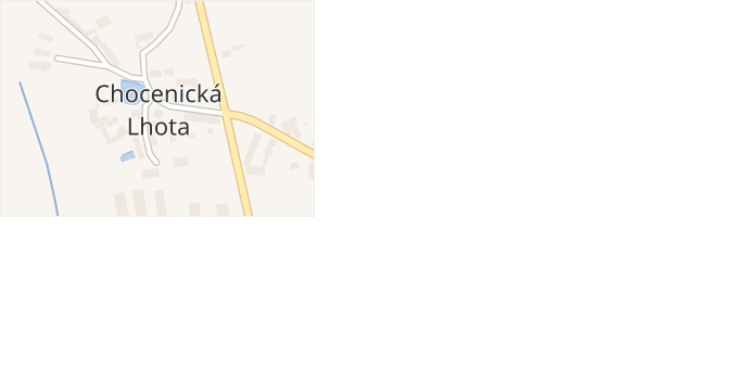 Chocenická Lhota v obci Chocenice - mapa části obce