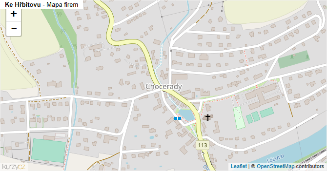 Ke Hřbitovu - mapa firem