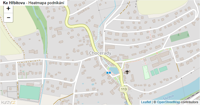 Ke Hřbitovu - mapa podnikání
