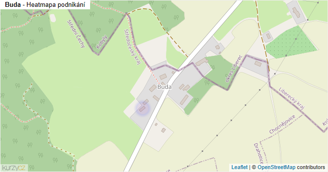 Buda - mapa podnikání