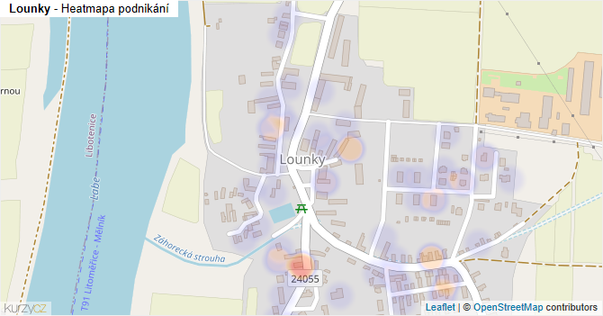 Lounky - mapa podnikání