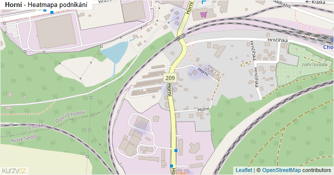 Horní - mapa podnikání
