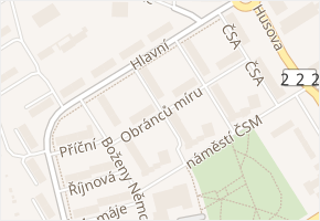 Osadní v obci Chodov - mapa ulice