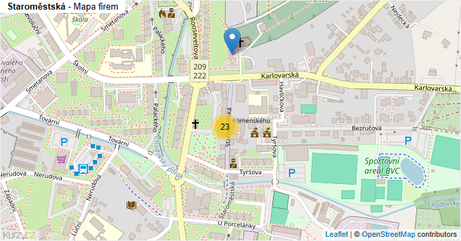 Staroměstská - mapa firem