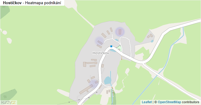 Hostíčkov - mapa podnikání