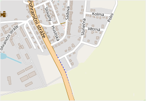 Slunečná v obci Chodová Planá - mapa ulice