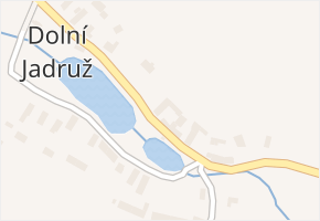 Dolní Jadruž v obci Chodský Újezd - mapa části obce