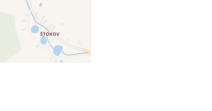Štokov v obci Chodský Újezd - mapa části obce
