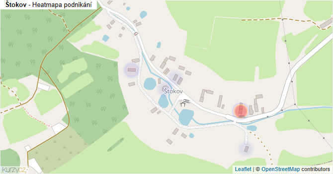Štokov - mapa podnikání